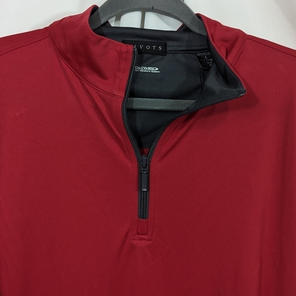 Divots NWT Dri Way Quarter Zip Pull-Over Sz L - Picture 3 of 11